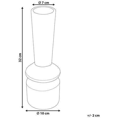 Vaso Da Fiori Peania Realizzato A Mano Ceramica Nero - Foto 2
