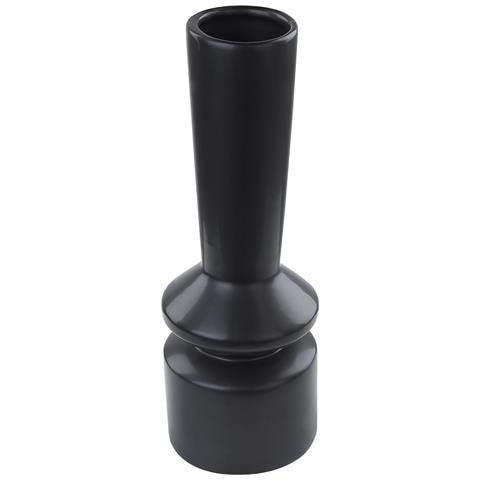 Vaso Da Fiori Peania Realizzato A Mano Ceramica Nero - Foto 5