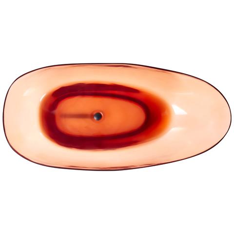 Vasca Da Bagno Freestanding Blancarena 170 X 78 Cm Rosso Chiaro - Foto 2