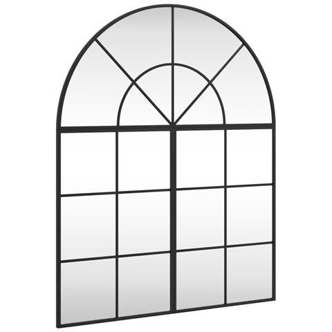 Specchio Da Parete Nero 80x100 Cm Arco In Ferro - Foto 2
