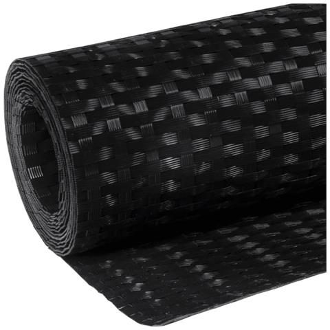 Paravento Da Balcone Nero 400x100 Cm In Polyrattan - Foto 7