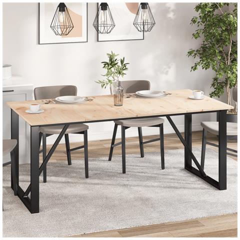 Piani Tavolo 4 Pz 90x45x1,7 Cm Rettangolare Legno Massello Pino - Foto 1