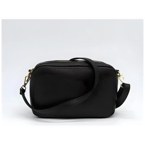 Borsa A Tracolla Roma - Nero - Pelle Di Vitello Dollaro - 24x9x15 Cm - Foto 2