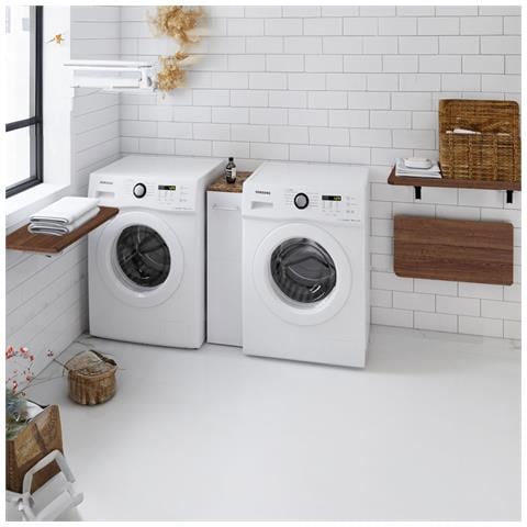 Mensola Da Muro Noce Pieghevole Scaffale Parete Richiudibile Salvaspazio 80x60cm - Foto 5