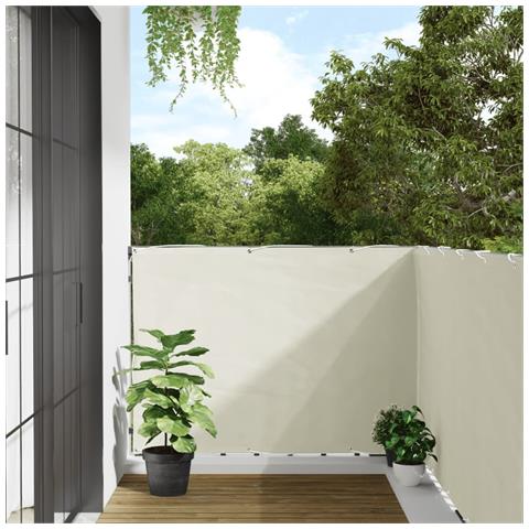 Paravento Da Balcone Bianco 400x120 Cm In Pvc - Foto 1