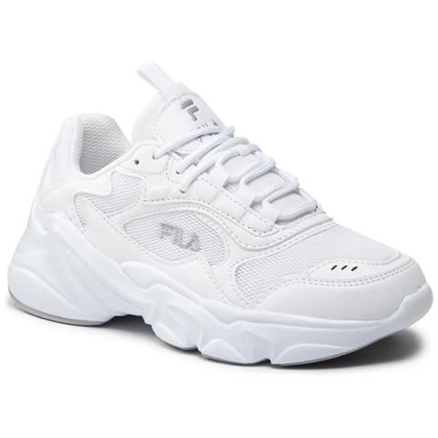 Collene Leisure Trainers White Sneakers Sintetico E Tessile Scarpe Donna Bianco Eu 40, Ffw0045.10004 - Foto 1