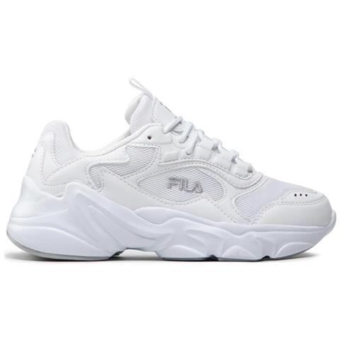 Collene Leisure Trainers White Sneakers Sintetico E Tessile Scarpe Donna Bianco Eu 40, Ffw0045.10004 - Foto 2