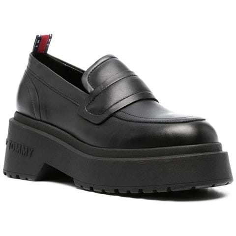 Ava Loafer Mocassino Pelle Scarpe Donna Nero Eu 39, En0en02218 Bds - Foto 1