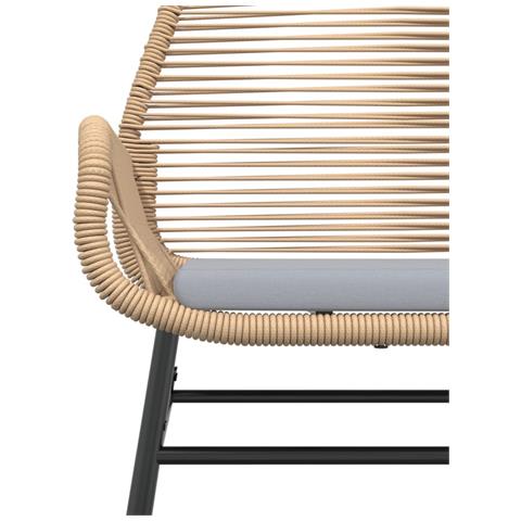 Sedie da Giardino 2pz con Cuscini Marrone in Polyrattan - Foto 2