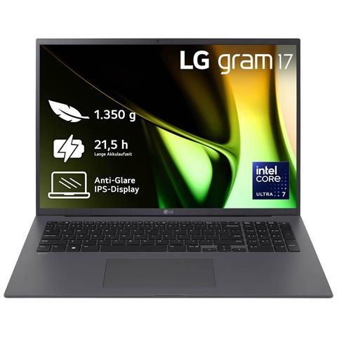 Notebook Gram 17Z90S Monitor 17" WQXGA Intel Core Ultra 7 155H Ram 16 GB SSD 1 TB Intel Arc Graphics 4 xUSB 3.2 Windows 11 Home - Foto 1