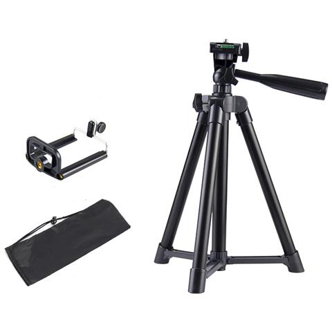 Supporto Da 50 Cm In Lega Di Alluminio Con Morsetto A U E Custodia Per Il Trasporto Black - Foto 1