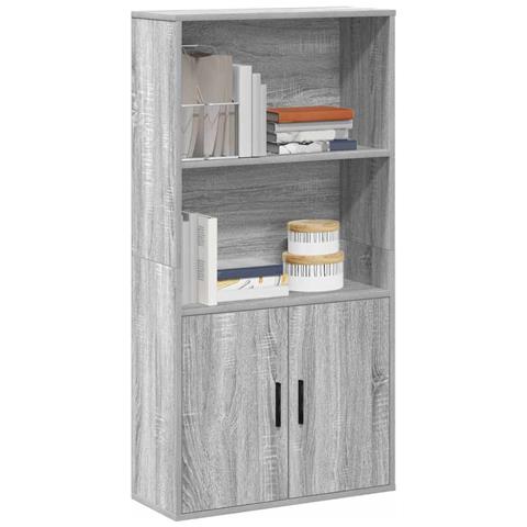 Libreria Grigio Sonoma 60x24x120 Cm In Truciolato - Foto 1