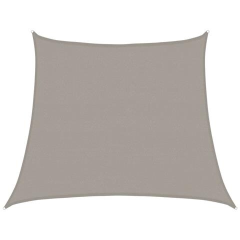 Vela Parasole 160 G/m Trapezio Grigio Chiaro 3/4x3 M In Hdpe - Foto 2