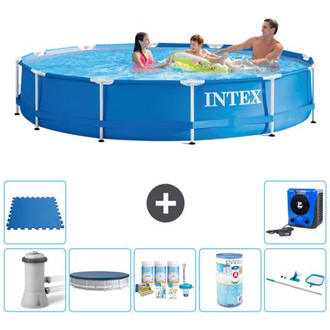 Piscina Fuori Terra - In Giro - 366x76 Cm - Blu - Include Accessori Coordinati A1797 - Foto 1