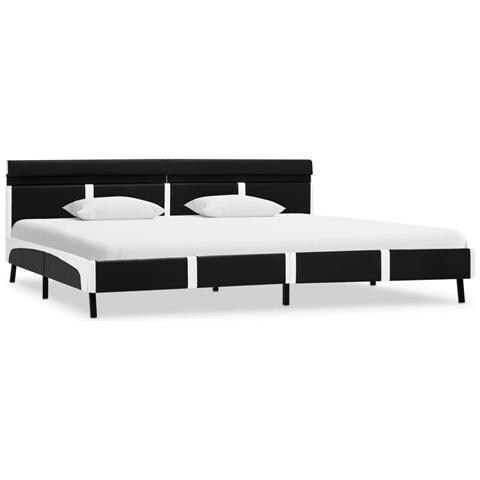 Giroletto Con Led Nero In Similpelle 180x200 Cm - Foto 1