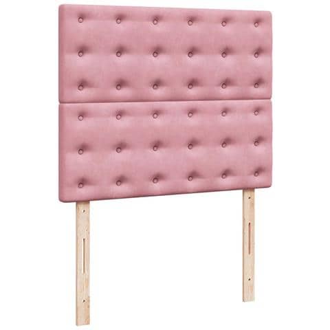 Giroletto a Molle con Materasso Rosa 120x190 cm in Velluto - Foto 9