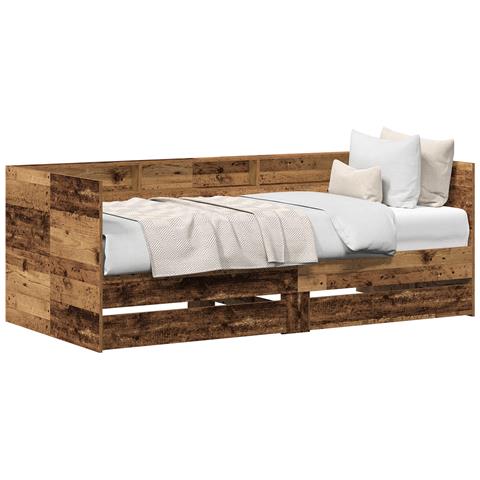 Letto a scomparsa Legno invecchiato Legno ingegnerizzato - Foto 1