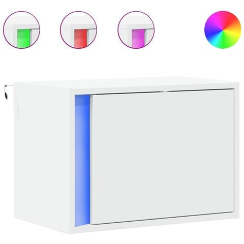 Comodino a Parete con Luci LED Bianco - Foto 1