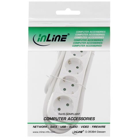 Multipresa 4x Shucko, cavo 3m bianco - Foto 2