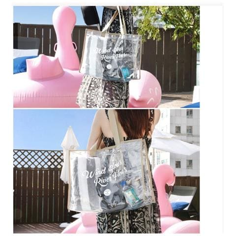 Borsa Da Spiaggia Trasparente In Pvc Di Grande Capacità Per Esterni - Foto 2