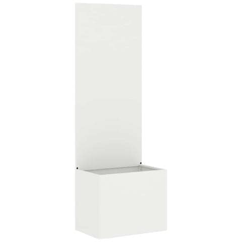 Vaso da Giardino con Pannello Decorativo Bianco 50 x 140 cm - Foto 1