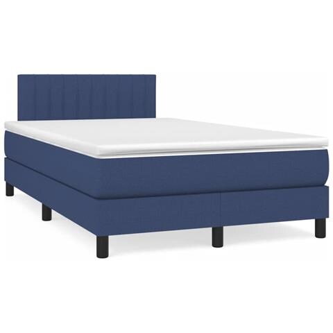 Giroletto a Molle con Materasso Blu 120x190 cm in Tessuto - Foto 2