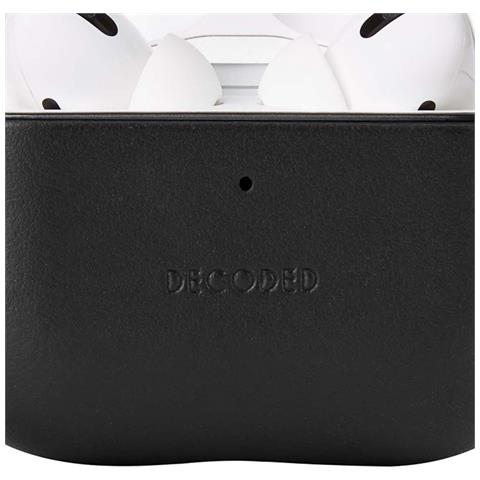 Custodia Per Airpods Pro 3 In Pelle, Design Elegante Serie Aircase, Nero - Foto 4