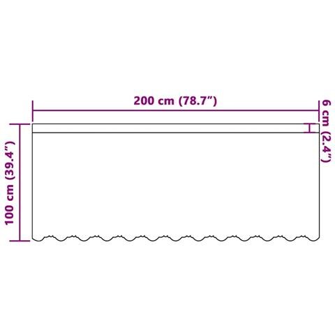 Tende con tende Bianco 500x100cm Poliestere - Foto 8