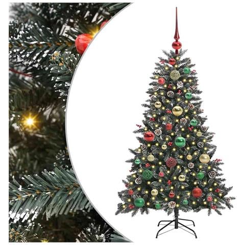 Albero di Natale artificiale con 150 LED Verde 120 cm - Foto 1