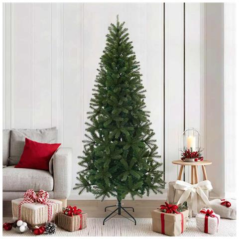 Albero di Natale artificiale Verde 210 cm PVC, PE e acciaio - Foto 2