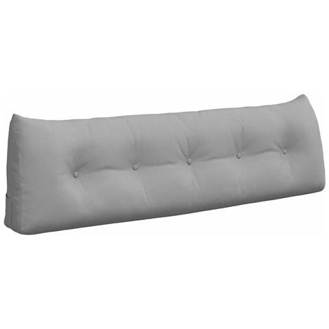 Cuscino per Schiena Grigio Nuvola 160 x 24 x 50 cm Tessuto - Foto 1