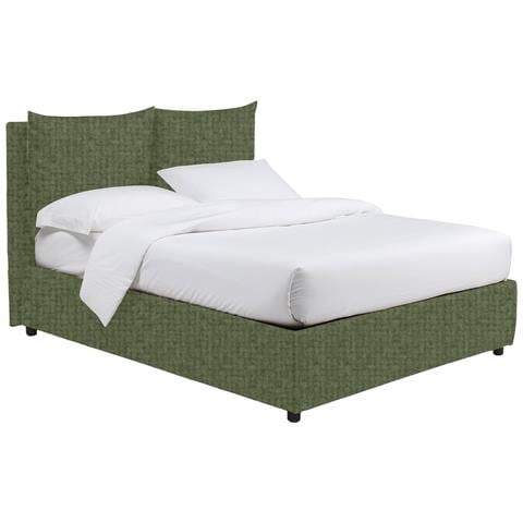Diamante - Letto Piazza E Mezza Sfoderabile, Verde - Foto 1