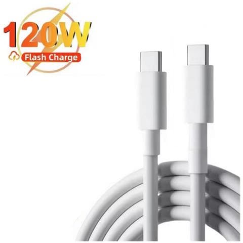 Cavo Dati E Ricarica Type C Originale Flashcharge Ricarica Rapida 100cm 120w White Bulk Per Smartphone - Foto 1