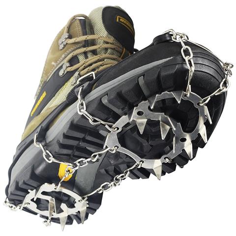 2 Paia Di Tacchetti Antiscivolo Per Scarpe Con 18 Dentini /tacchetti In Acciaio (l) - Foto 2