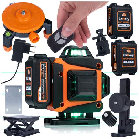 Livella Laser Professionale Animal Pro Hawk Raph 16l - 16 Linee, Ip54, Usb-c | Set Con Telecomando, 2 Batterie Li-ion, Valigetta E Supporti - Foto 1