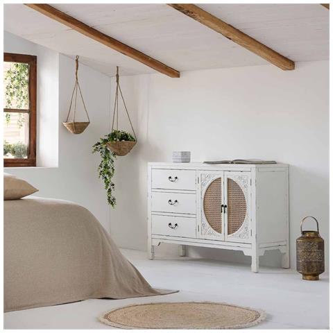 Credenza In Legno Bianco 106x73x36 - Foto 2