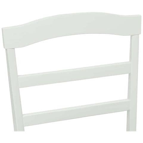 Sedia da pranzo 2 pcs Bianco e marrone Legno di gomma solido - Foto 9