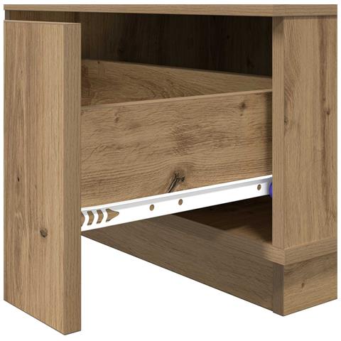 Tavolino da salotto Rovere artigianale 95 x 55 x 31 cm - Foto 9