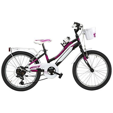 Bici Misura 20 Bimba Bicicletta Mountain Bike Bambina Modello Lincy Mtb Ly20cc Con Cambio 6v - 28 Nero Fuxia - Foto 1