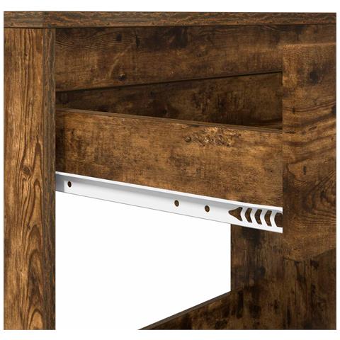 Scrivania con cassetto Quercia Affumicata 100 x 50 x 78 cm - Foto 9