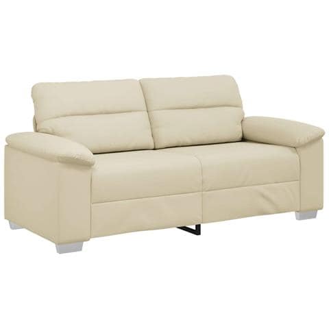 Divano a 2 posti Crema 180x81x84 cm in Similpelle - Foto 1
