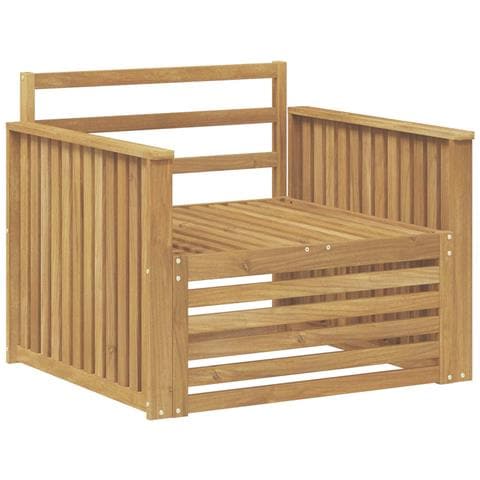 Divano da esterno Legno di Acacia Massello Bianco - Foto 1