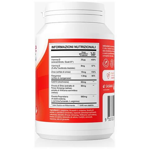 Integratore per la Motilita e la Salute Riproduttiva Maschile, 60 Capsule - Foto 2