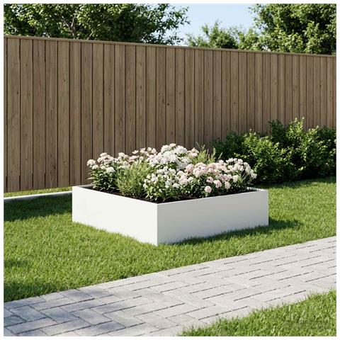 Vaso da giardino Bianco 100 x 100 x 30 cm - Foto 2