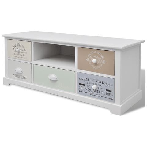 Mobile Porta TV in Stile Francese in Legno - Foto 1