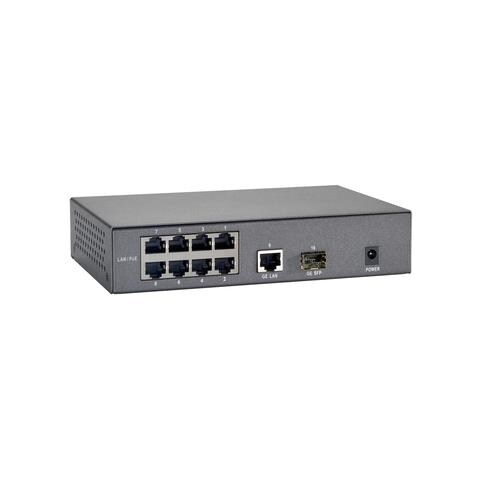 Switch FGP-1000 8 Porte Fast Ethernet PoE 10 / 100 Mbps RJ45 con 1 Porta Gigabit Ethernet 10 / 100 / 1000 Mbps e 1 Porta SFP Unmanaged - Foto 2