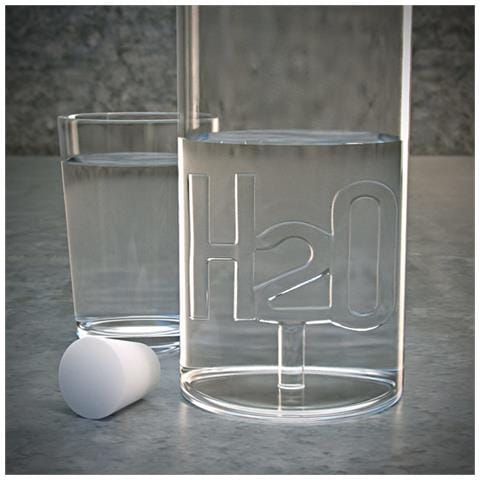 Bottiglia H2o 30x8,5x8,5 Cm / Rif. 24620 - Foto 4