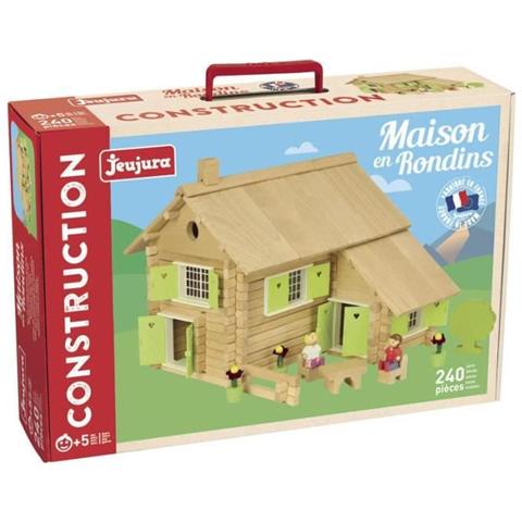 Jeujura J8982 Set Di 16 Cavallucci In Legno Con 2 Dadi - Gioco Da Tavolo Tradizionale, Prodotto In Francia - 2