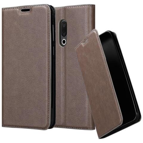 Custodia Compatibile Con Meizu 15 In Bruno Caffè - Coperchio Protettiva Con Chiusura Magnetica, Funzione Stand E Tasca Per Le Carte - Foto 1