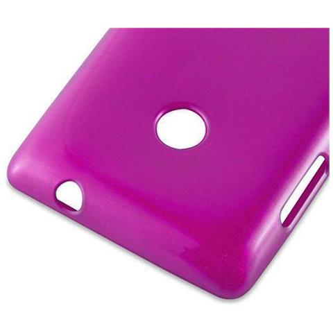 Custodia Compatibile Con Nokia Lumia 525 In Rosa - Coperchio Protettivo In Silicone Tpu Flessibile Con Design Spazzolato - Foto 7